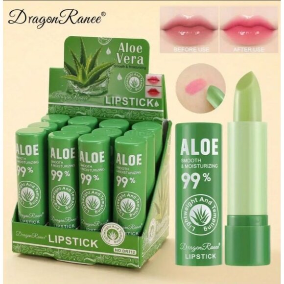 2Pcs Aloe Vera Color Changing Lip Balm Set - Picture 3 of 3